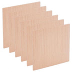 OLYCRAFT 6Pcs 4x4 Inch Balsa Wood Sheets 2.5mm Thickness Unfinished Beech Wood by OLYCRAFT