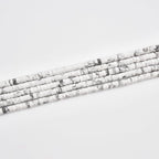 165pcs 4x2mm Natural White Howlite Heishi Disc Rondelle Spacer Stone Semi - Image 2