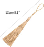 VAPKER 100 Pieces Wheat Color 13cm/5-Inch Silky Handmade Soft Tassels Floss - Image 2