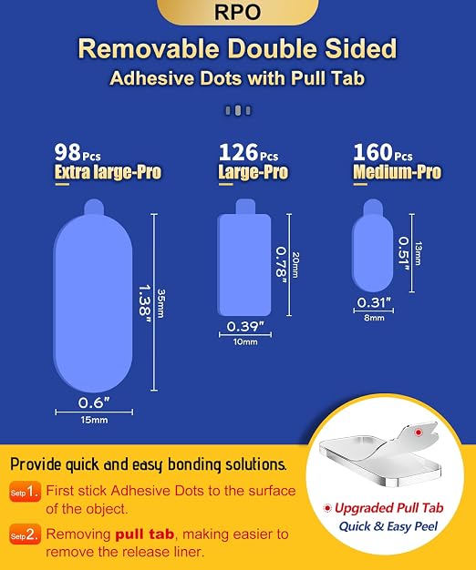 PHIXBEAR Extra Large-Pro Mounting Putty No Residue - Image 2