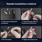 stedi Craft Hobby Knife Kit, Model Hobby Making Tools, All Metal Precision - Image 5