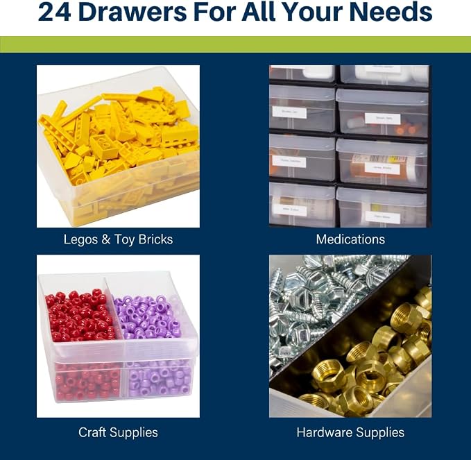 Akro-Mils 24-Drawer Plastic Drawer Storage Cabinet - Image 5