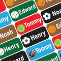Personalized Waterproof Name Labels Press and Stick Custom Name Stick on by GILBIN