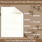 Natural Cotton Batting for Quilting - 150g/m² Lightweight - Image 4