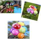 Aliotech 50 Pieces Mini Mushroom Miniatures Artificial Garden Fairy Bonsai - Image 8