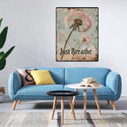 MYBISYMQQ Stamping Cross Stitch Kit Just Breathe, Counting Cross Stitch Kit - Image 4
