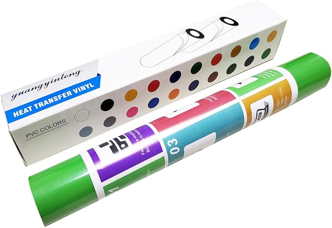 guangyintong Heat Transfer Vinyl Fruit Green HTV Rolls, Glossy Surface HTV Vinyl - Image 4