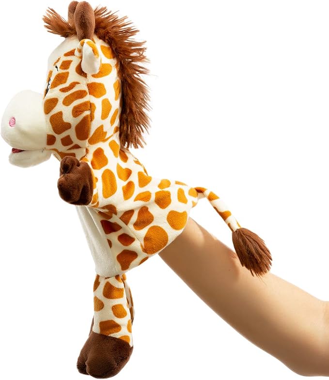 HollyHOME Animal Puppets Giraffe Hand Puppets Toys Sika Zoo Animal Puppets 14 - Image 3