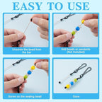 16PCS Beadable Keychain Bar Bulk, Metal Blank Beaded Keychain Bar - Image 5