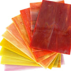 Lanyani 10 Sheets Variety Stained Glass Sheets Pack, 4 x 6 inch Large Cathedral - Image 2