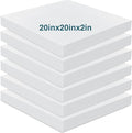 Frienda 6 Pack 2" X 20" X 20" Upholstery High Density Foam Cushion White by Frienda