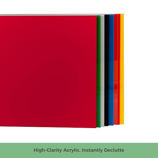 Lovemolly 8-Pack 12×12 Inch Colored Acrylic Sheets, 1/8″ Thick Opaque - Image 6
