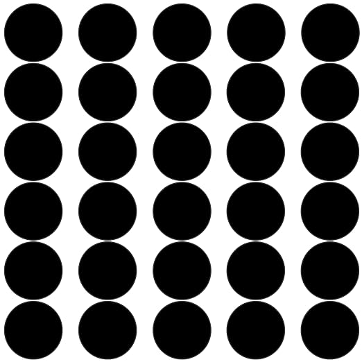 30Pcs 1 inch Black Acrylic Discs Acrylic Circle Blanks | 0.04inch Thick Round by DARENYI