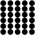 30Pcs 1 inch Black Acrylic Discs Acrylic Circle Blanks | 0.04inch Thick Round by DARENYI