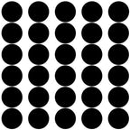 30Pcs 1 inch Black Acrylic Discs Acrylic Circle Blanks | 0.04inch Thick Round by DARENYI