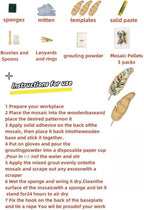 TATREBCRE DIY Mosaic Kit for Adults – Feather, Cat & Heart Designs – Christmas - Image 2