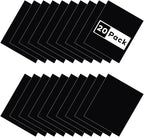 HTVRONT Black HTV Heat Transfer Vinyl: 20 Pcs 12" x 10" Black Iron on Vinyl | - Image 6