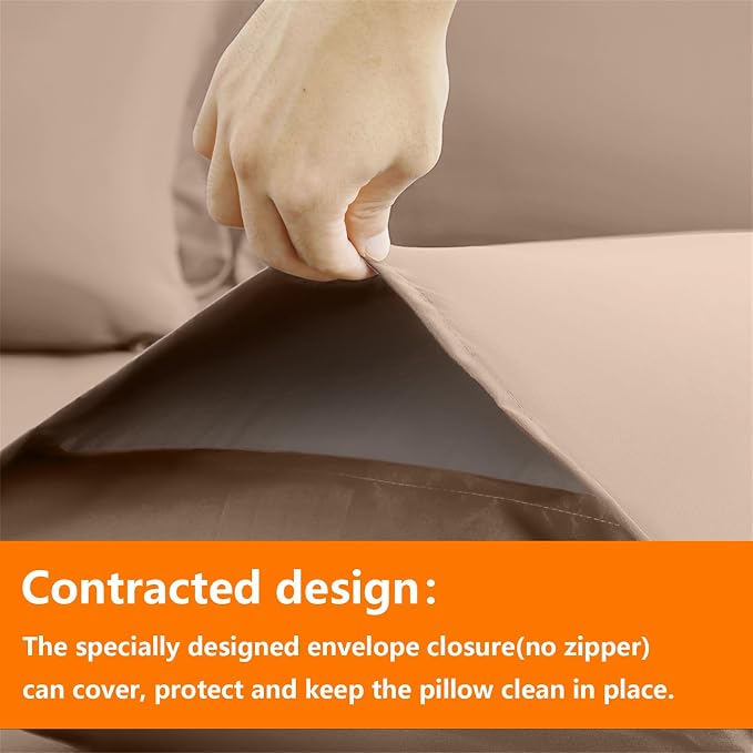 TAIMIT Beige Queen Size Comforter Set - Image 4