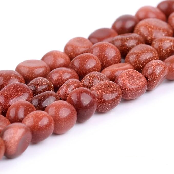 HAAMIIQII Natural Gold Sandstone Pebble Stone 5-8mm Small Irregular Freeform - Image 3