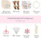 wtisan Embroidery Kit, 4 Sets Embroidery Kit - Image 4