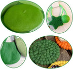 QMNNMA Wool Roving Bulk, 8.82oz Needle Felting Wool-Grass Green | Wool Roving - Image 6