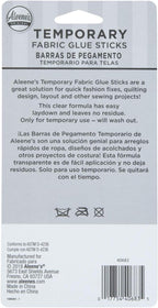 Aleene's No-Sew Temporary Fabric Glue Sticks, .28oz 2-Pack - Image 2