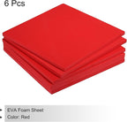MECCANIXITY EVA Foam Sheets Red 9.8 Inch x 9.8 Inch 10mm Thick Crafts Foam - Image 3