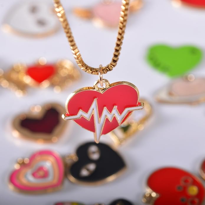 Bulk Gold Enamel Charms for Jewelry Making, Colorful Metal Charms Pendant for - Image 2