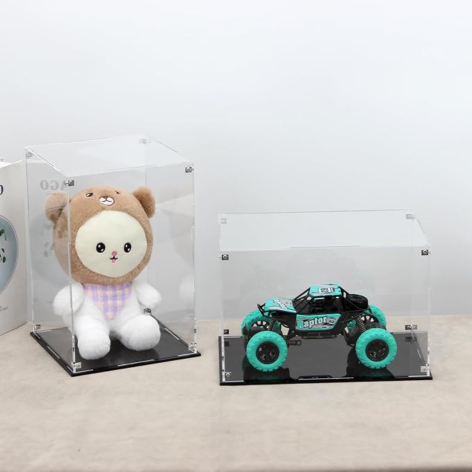 Rectangle Clear Acrylic Boxes for Collectibles Display, Assemble Storage Box - Image 5