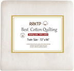 RRKTP Cotton Batting for Quilting，200 g/m² Lightweight Quilt Batting Twin by home