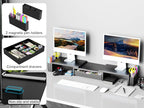 Spacrea Metal Desk Organizers and Accessories, Dual Monitor Stand Riser - Image 4
