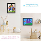 Kids Frames, 8.5x11 Front Opening Kids Artwork Frames Changeable, Holds 50 Pcs - Image 2