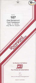 Strip Style Clear Stamp Mounts Size 107 by Showgard