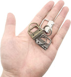 120Pcs 1 Inch Key Fob Hardware Set, 4 Colors Gold Silver Black Bronze | Metal - Image 3