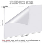 Roowest 2 Pcs 24 x 48 Inch, 1/8 Inch Thick Clear Acrylic Sheets Plastic - Image 2
