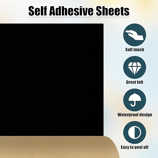 Biaungdo Self Adhesive Felt Sheets, 36cm x 1m Felts Fabric Peel and Stick Felts - Image 3