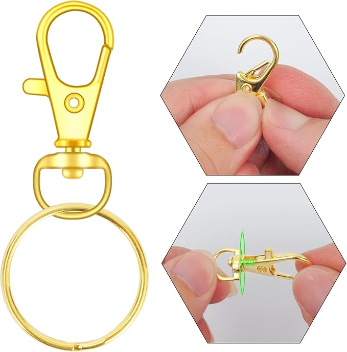 HXSEMAYIG 100PCS Keychain Hooks - Image 5