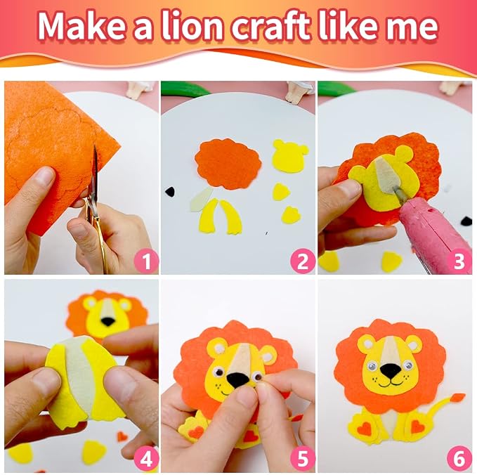 IOOLEEM Pre-Cut Craft Felt Squares - Image 5