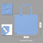 TOPDesign 3-Pack Super Strong Large 12oz Cotton Canvas Tote Bags, Reusable - Image 5