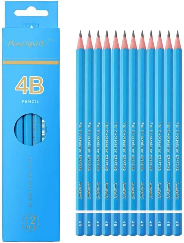 Sketch Pencils for Drawing 4B, Sketching & Doodling | Graphite Pencil for by HAIHAOMUM