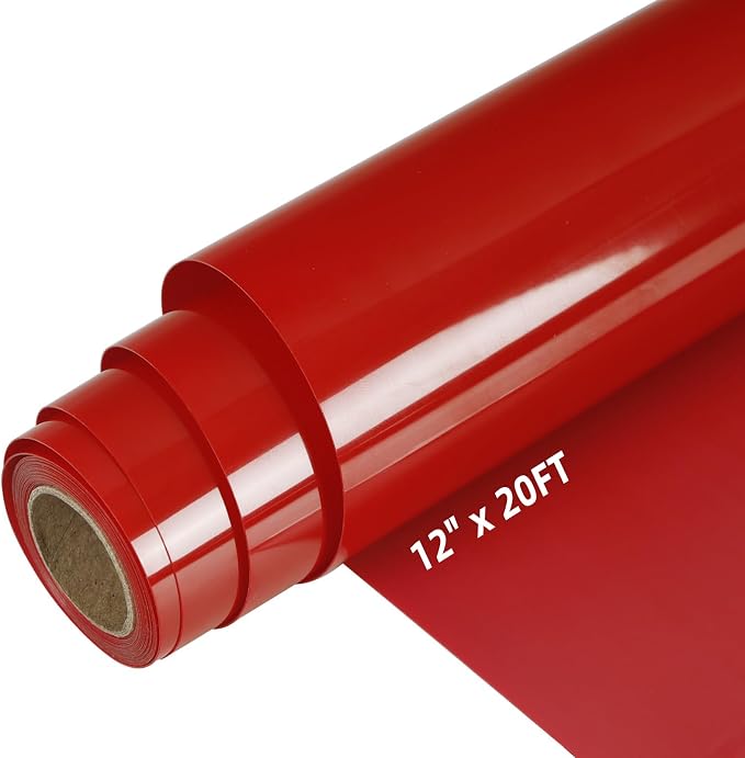 Guangyintong Red Puff Heat Transfer Vinyl HTV Rolls by guangyintong