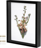 Black 11x14 Shadow Box Display Frame, Premium Linen Backboard and Included by Unknown