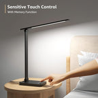 Lepro LED Desk Lamp with USB Charging Port, 650LM Dimmable Home Office Touch - Image 6