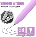 Piochoo 8 Pack Pens, 0.5mm Black Ink Gel Pens, Quick Dry Smooth Writing Morandi - Image 4
