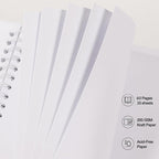RECUTMS 8x8 Inch Scrapbook Album 60 Page Kraft Paper Baby Memory Book White | - Image 5