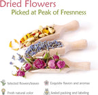 21 Pack Dried Flowers for Candle Making, 100% Natural Dried Herbs Kit for Soap - Image 3