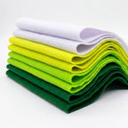 Green Felt Fabric Sheet 8" X 36", 1.6mm Thick 8 Pack 4 Colors Assorted | Soft by MEDIANER