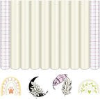 Tintnut Boho Permanent Vinyl 8 Sheets 12''x10'' Ivory White Adhesive Vinyl | by Tintnut