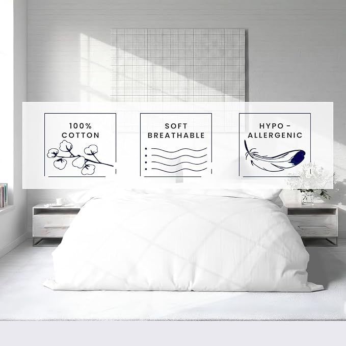Kotton Culture 1 Pc California King Duvet Cover Only-100% Egyptian Cotton 600 - Image 5