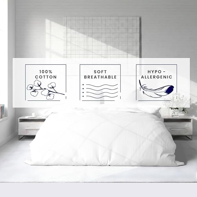 Kotton Culture 3 Pc 120" x 98" Duvet Cover Set Oversized King 100% Egyptian - Image 6
